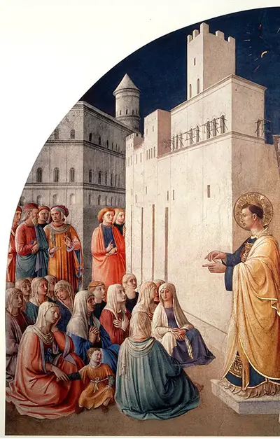 Saint Stephen Preaching Fra Angelico